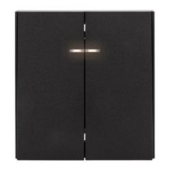 Выключателя KRANZ Strong 2 клавиши с подсветкой антрацит KR-78-0714-5