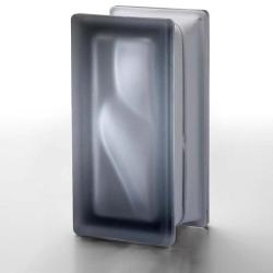 Стеклоблок половинка GLASS BLOCK Черный окрашенный внутри