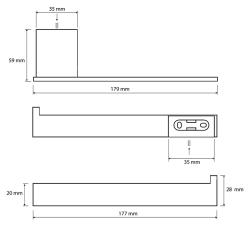 Держатель туалетной бумаги BEMETA Nero 135012020