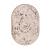 Ковер ARMINA 03701A BROWN/BROWN  овал размер 1,6 х 2,3 м