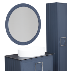Зеркало LA FENICE Terra синий 80 см