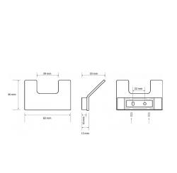 Крючок BEMETA Nero 135106030