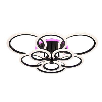 Люстра ЛАЙТ СФЕРА 3009/3+3+3 BK+RGB Черный