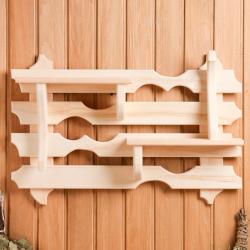 Полка для бани ДОБРОПАРОВЪ Лира 700*450*140 мм