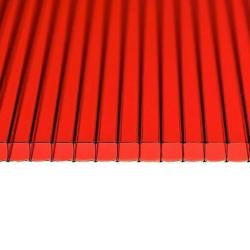 Поликарбонат сотовый Красный 4 мм