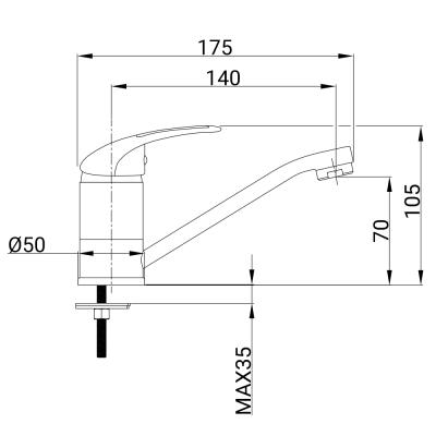 Смеситель для умывальника JUGUNI Phoenix 0402.611
