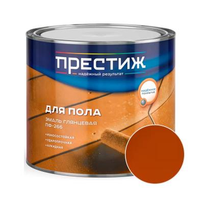 Эмаль ПРЕСТИЖ ПФ-266 Желто-коричневый 1,9 кг