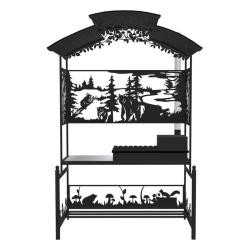 Мангал Медведи лайт 1100*450*2280 мм