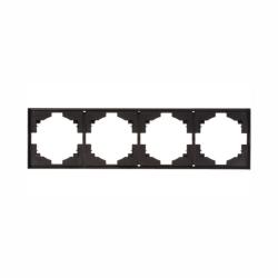 Рамка KRANZ Strong 4 поста антрацит KR-78-0754-5