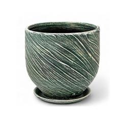 Горшок керамический САДЫ АУРИКИ Безе Изумруд 3,6 л