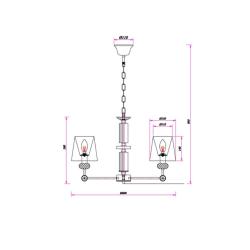 Люстра ARTE LAMP Brocca A4093LM-5AB Бронза