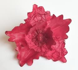 Декоративное украшение АЗАЛИЯ Магнолия красный 20 см