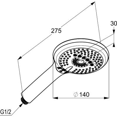 Душевая система скрытого монтажа KLUDI Bozz 386710576 Душевая система скрытого монтажа KLUDI Bozz 386710576