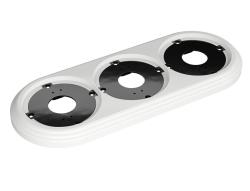 Рамка ТМ МЕЗОНИНЪ Усадьба 3 поста белый GE30703-01