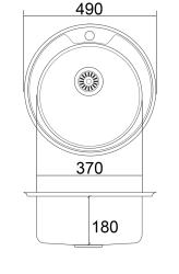 Мойка кухонная EMAR 490