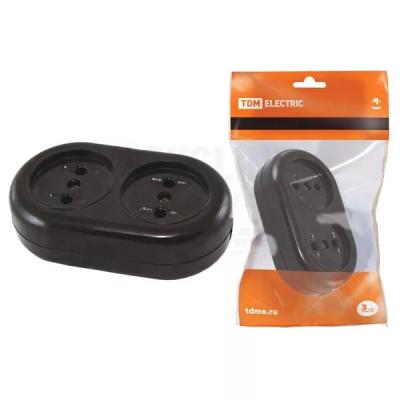 Колодка ТДМ Ретро 2 гнезда 