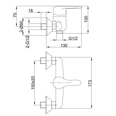 Смеситель для душа JUGUNI Pegas 0402.606 