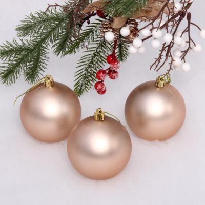 Набор шаров СЕРПАНТИН Матовый шампань 8 см