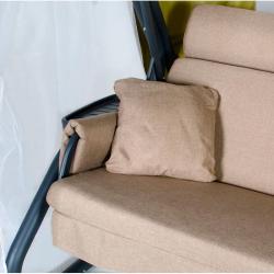 Качели садовые УДАЧНАЯ МЕБЕЛЬ Империя Антрацит 261*143*189 см