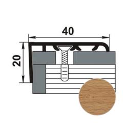 Профиль угловой ЛУКА ЛУ-06 ламинированный Бук натуральный 4083 н 1,35 м