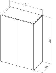 Шкаф AQUANET Вега 60*85 см