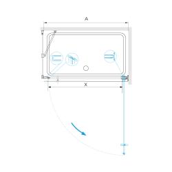 Душевое ограждение RGW НО-045B 80*80 см