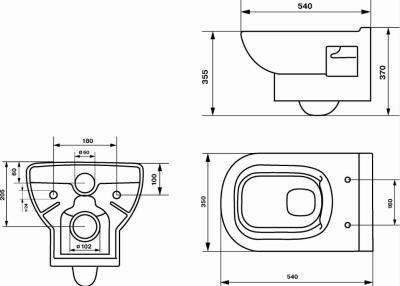 Унитаз подвесной WANFALD Norden люкс