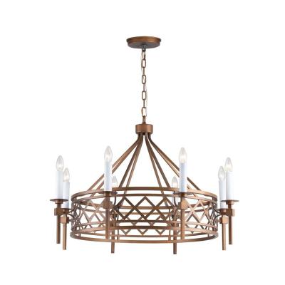 Люстра FAVOURITE Eques 2878-8P Коричневый