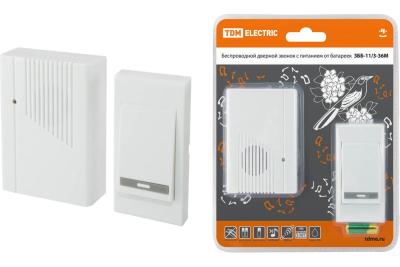 Звонок дверной TDM ЗББ-11/6-МP3 белый