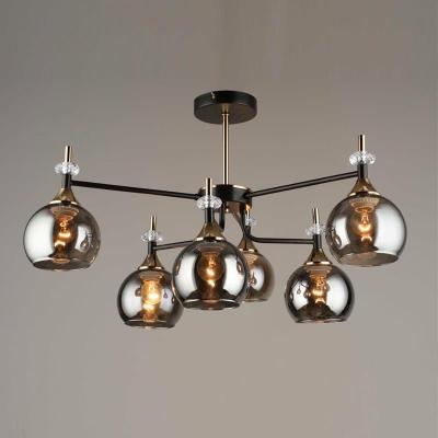 Люстра ЛАЙТ СФЕРА 4890/6 Coffee+FGD Кофе, золото