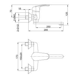 Смеситель для кухни ELEANTI Topaz 0402.857