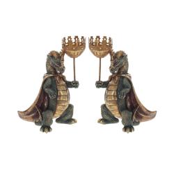 (АКЦИЯ) Подсвечник Дракон 14*13*22,5см /794481/РЕМЕКО