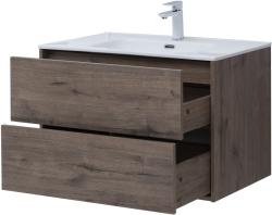 Тумба с раковиной AQUANET Lino 80 дуб велингтон