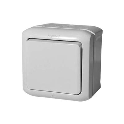 Выключатель LEGRAND Quteo 1 клавиша серый 782330