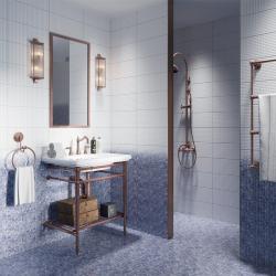 Плитка базовая CERSANIT Hammam Белый рельеф 20*44 см