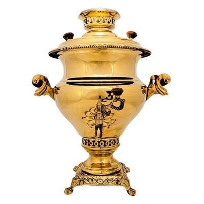 Самовар латунь 6 л