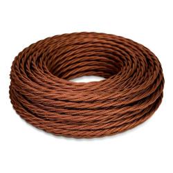 Провод ретро ТМ МЕЗОНИНЪ 2*0,75 мм2 шоколад