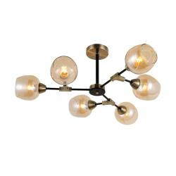 Люстра ЛАЙТ СФЕРА 77334/6 Bronze+black Бронза