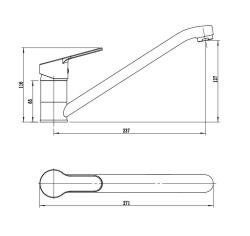 Смеситель для кухни RUSH Sky SK5720-27