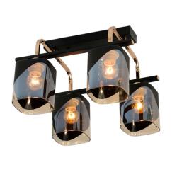 Люстра ЛАЙТ СФЕРА 07212/2+2 Black+gold Черный