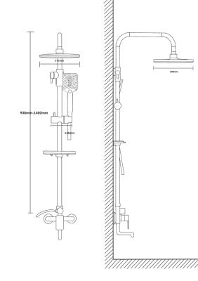 Душевая система VODA VST111