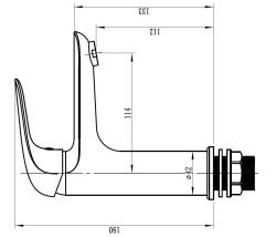 Смеситель для умывальника ESKO Cape Town CT26M