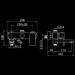 Душевая система ELGHANSA 2332269-2L Set-34