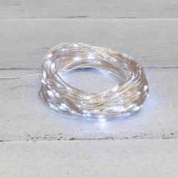 Гирлянда Нить NEON-NIGHT Роса уличная постоянное свечение белый 20 м 303-205