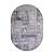 Ковер ARMINA 03758A GREY/GREY  овал размер 1,6 х 2,3м