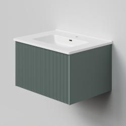 Тумба с раковиной LA FENICE Terra 60 серо-зеленый 