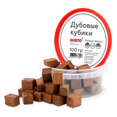Кубики дубовые GUSTO средней обжарки 100 г