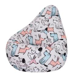 Кресло-мешок DREAMBAG Dogs Серый 110*150 см