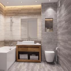 Плитка базовая LB CERAMICS Альбервуд Серый 19,9*60,3 см