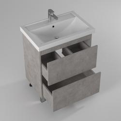 Тумба с раковиной BRIZ Риччи 70 бетон 